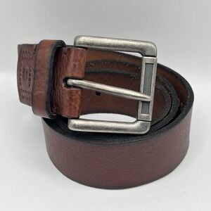 Fossil 54 Thick Wide Leather Belt Sz 34/85 Brown  Workwear Streetwear Outdoor